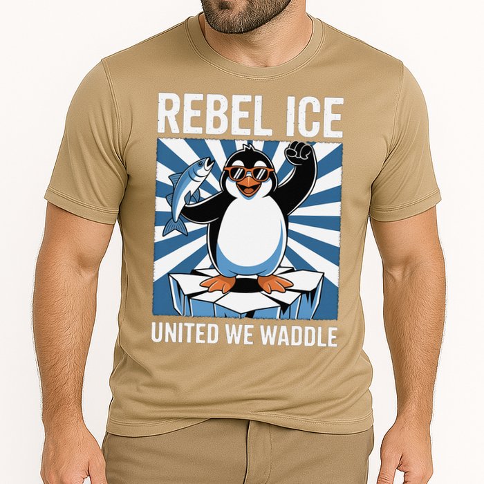 Rebel Ice United We Waddle Flippers Up I Stand With Performance Shirt