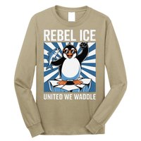 Rebel Ice United We Waddle Flippers Up I Stand With Long Sleeve Shirt