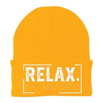 Relax I’M Unarmed Funny Hand Amputee Knit Cap Winter Beanie