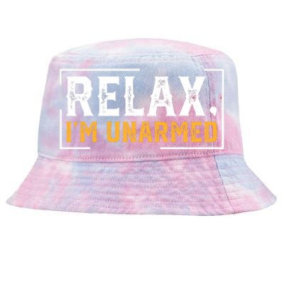 Relax I’M Unarmed Funny Hand Amputee Tie-Dyed Bucket Hat