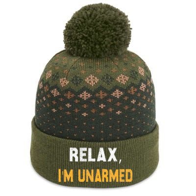 Relax IM Unarmed The Baniff Cuffed Pom Beanie