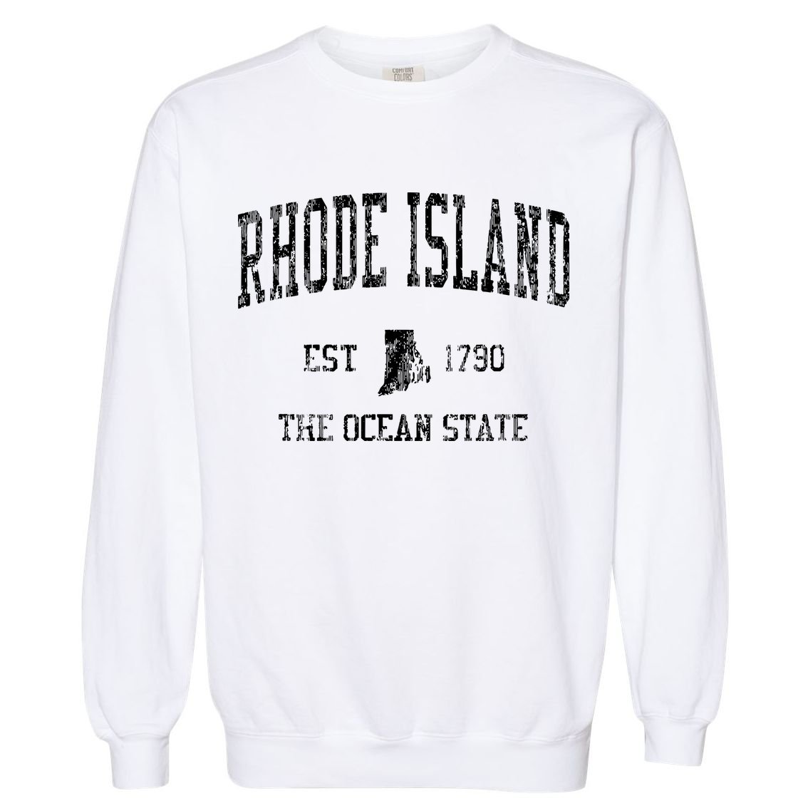 Rhode Island Vintage Sports Ri Design Rhode Islander Garment-Dyed Sweatshirt