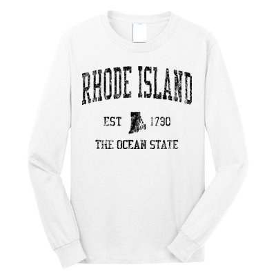 Rhode Island Vintage Sports Ri Design Rhode Islander Long Sleeve Shirt