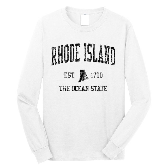 Rhode Island Vintage Sports Ri Design Rhode Islander Long Sleeve Shirt