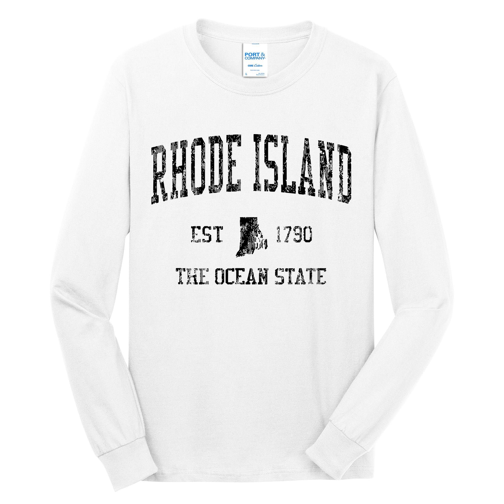 Rhode Island Vintage Sports Ri Design Rhode Islander Tall Long Sleeve T-Shirt
