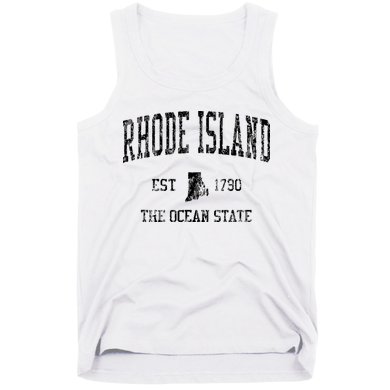 Rhode Island Vintage Sports Ri Design Rhode Islander Tank Top