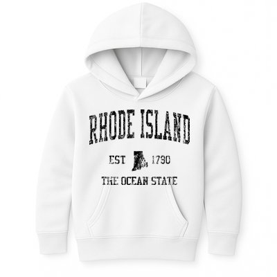 Rhode Island Vintage Sports Ri Design Rhode Islander Kids Hoodie