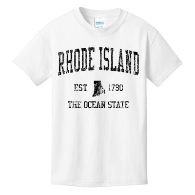 Rhode Island Vintage Sports Ri Design Rhode Islander Kids T-Shirt