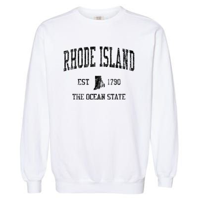 Rhode Island Vintage Established Sports Design Garment-Dyed Sweatshirt