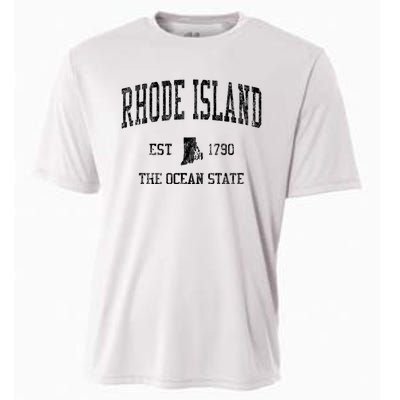 Rhode Island Vintage Established Sports Design Cooling Performance Crew T-Shirt