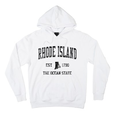 Rhode Island Vintage Established Sports Design Hoodie