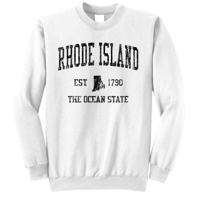 Rhode Island Vintage Established Sports Design Sweatshirt