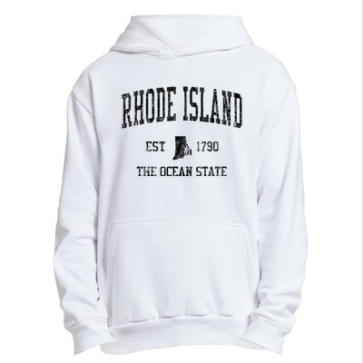 Rhode Island Vintage Established Sports Design Urban Pullover Hoodie