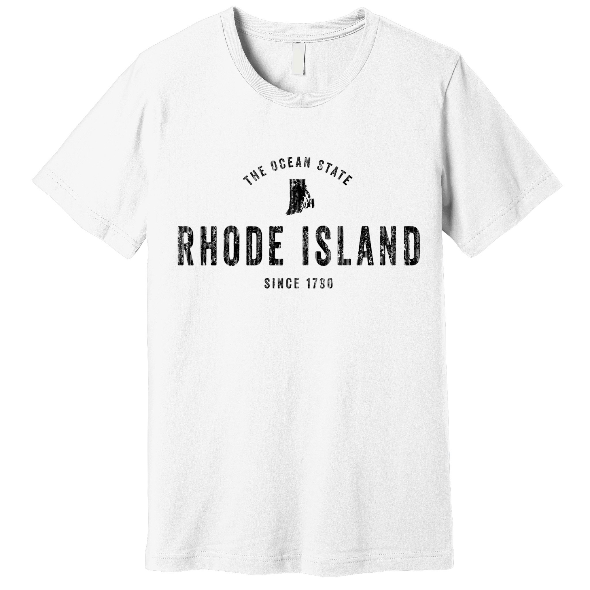 Rhode Island Vintage Established Sports Design Retro Ri Premium T-Shirt
