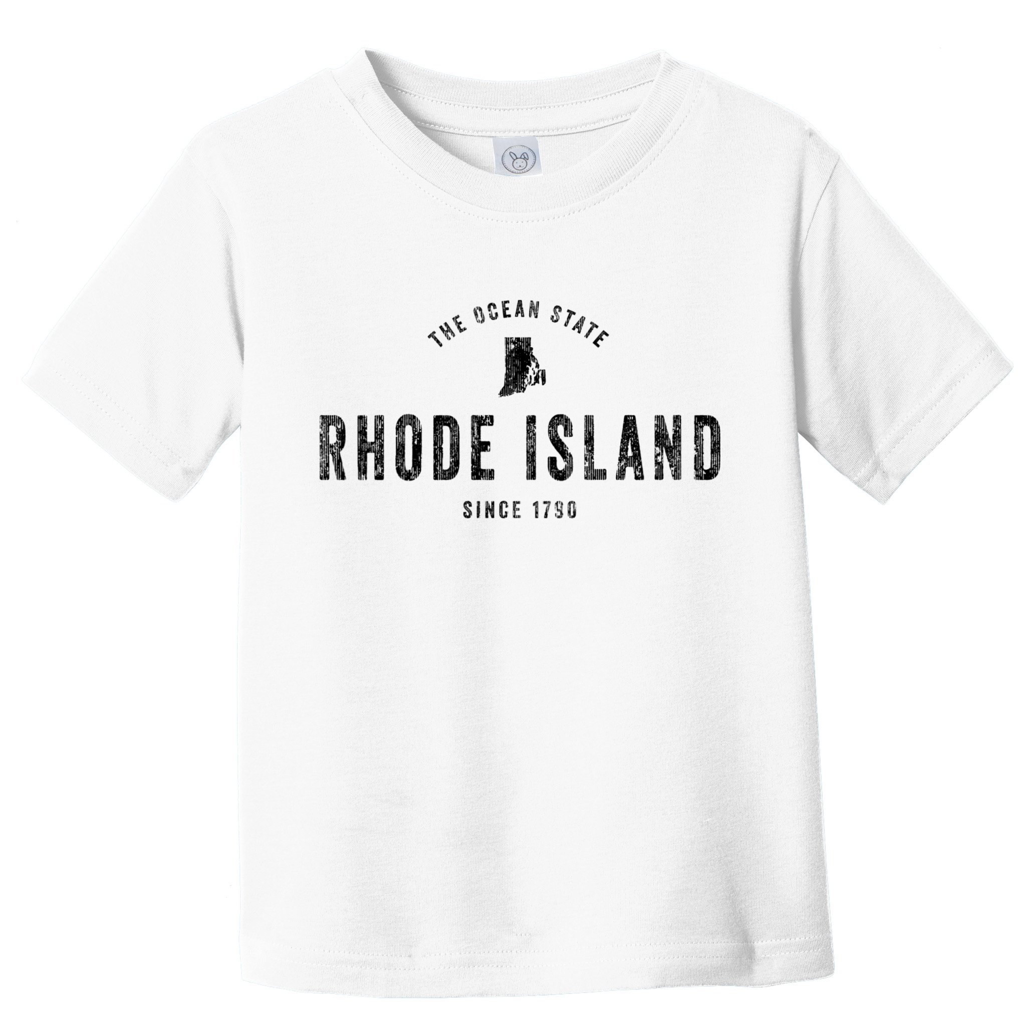 Rhode Island Vintage Established Sports Design Retro Ri Toddler T-Shirt