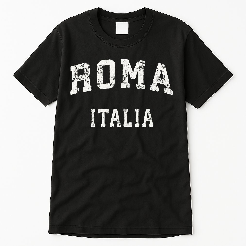 Rome Italy Vintage Roma Italia Sports Design Tall T-Shirt