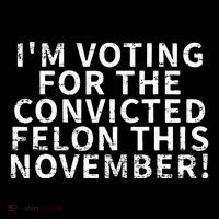 Retro IM Voting For The Convicted Felon This November Baby Bodysuit