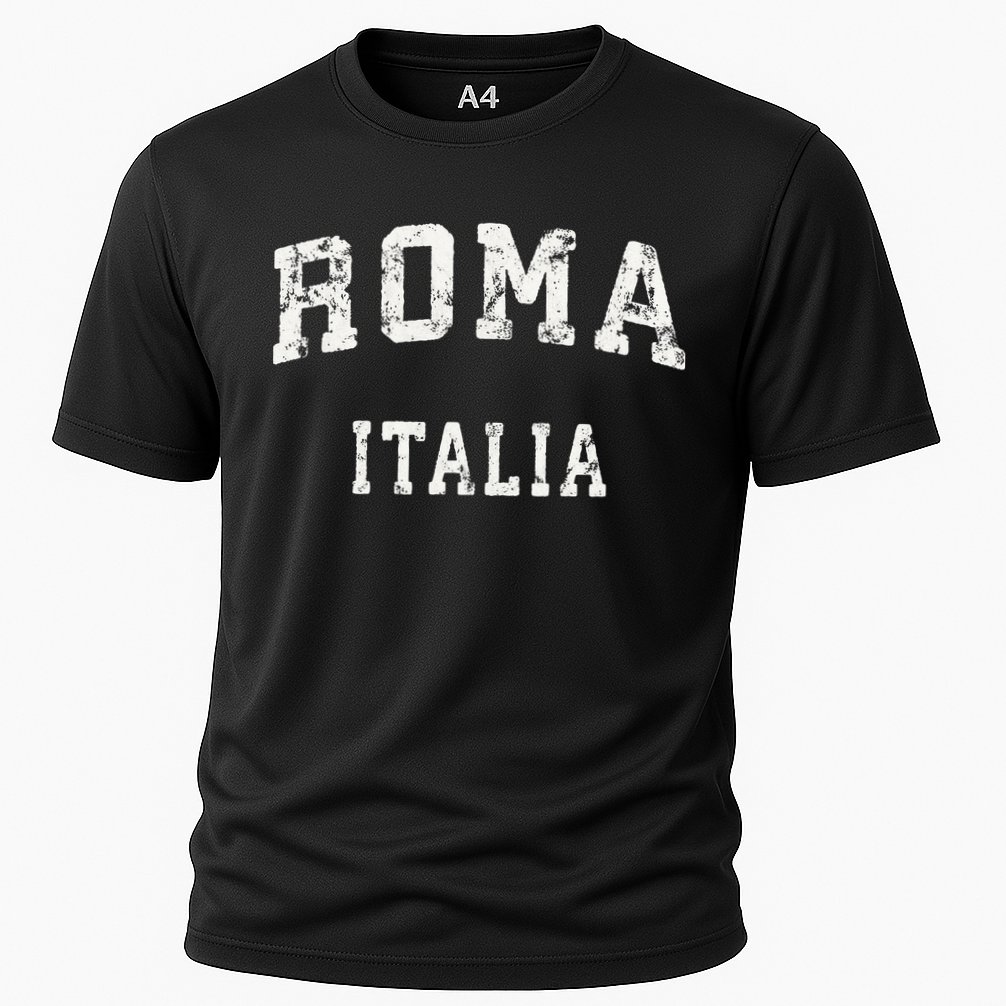 Rome Italy Vintage Roma Italia Sports Design Cooling Performance Crew T-Shirt
