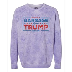 Retro Im Voting For Trump Vance Outlaw Hillbilly Gift Colorblast Crewneck Sweatshirt