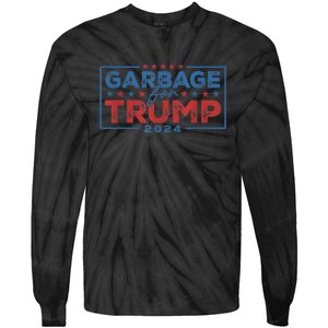 Retro Im Voting For Trump Vance Outlaw Hillbilly Gift Tie-Dye Long Sleeve Shirt