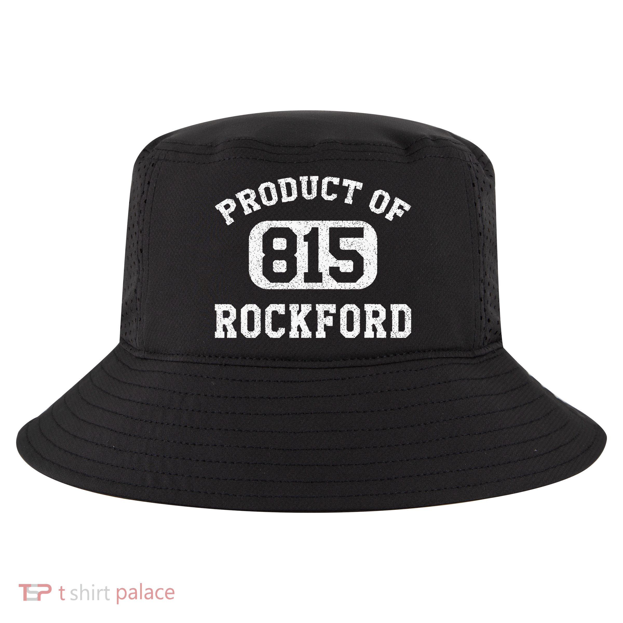 Rockford Illinois Vintage Retro Area Code Cool Comfort Performance Bucket Hat