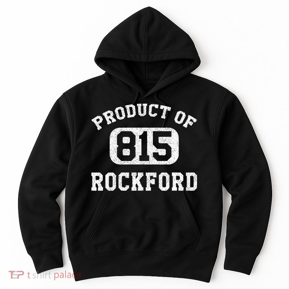 Rockford Illinois Vintage Retro Area Code Hoodie