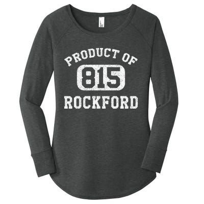 Rockford Illinois Vintage Retro Area Code Women's Perfect Tri Tunic Long Sleeve Shirt