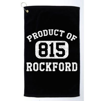 Rockford Illinois Vintage Retro Area Code Golf Towel