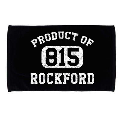 Rockford Illinois Vintage Retro Area Code Microfiber Hand Towel