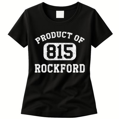 Rockford Illinois Vintage Retro Area Code Womens T-Shirt