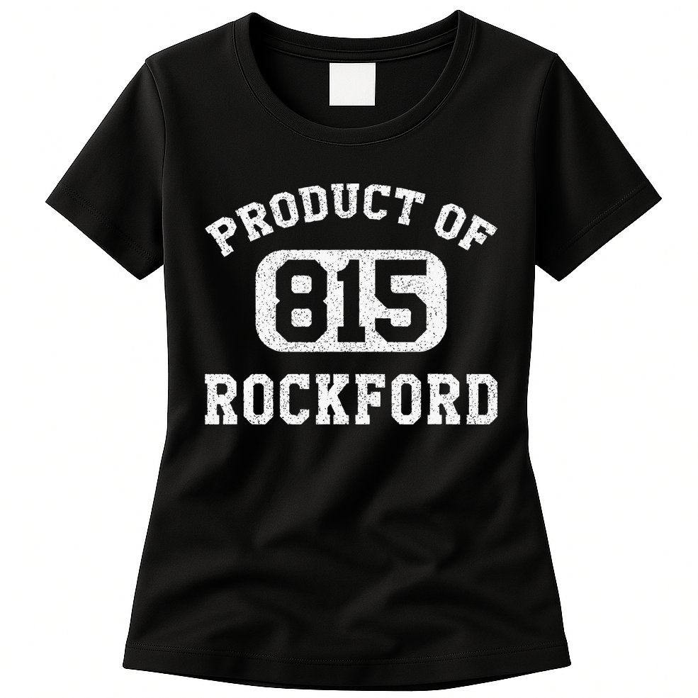 Rockford Illinois Vintage Retro Area Code Womens T-Shirt