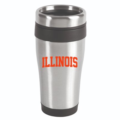 Retro Illinois Vintage Illinois Orange Blue Throwback Il 16oz Travel Tumbler
