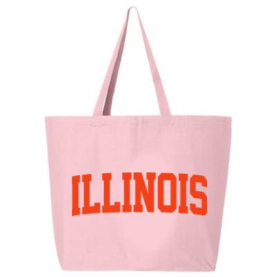 Retro Illinois Vintage Illinois Orange Blue Throwback Il 25L Jumbo Tote