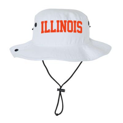 Retro Illinois Vintage Illinois Orange Blue Throwback Il Bucket Hat