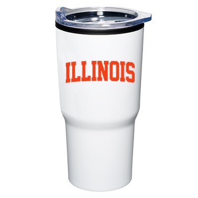 Retro Illinois Vintage Illinois Orange Blue Throwback Il Tumbler