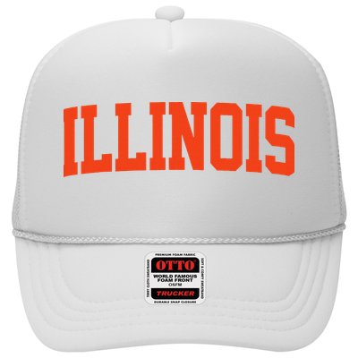 Retro Illinois Vintage Illinois Orange Blue Throwback Il Hat