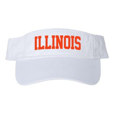 Retro Illinois Vintage Illinois Orange Blue Throwback Il Visor