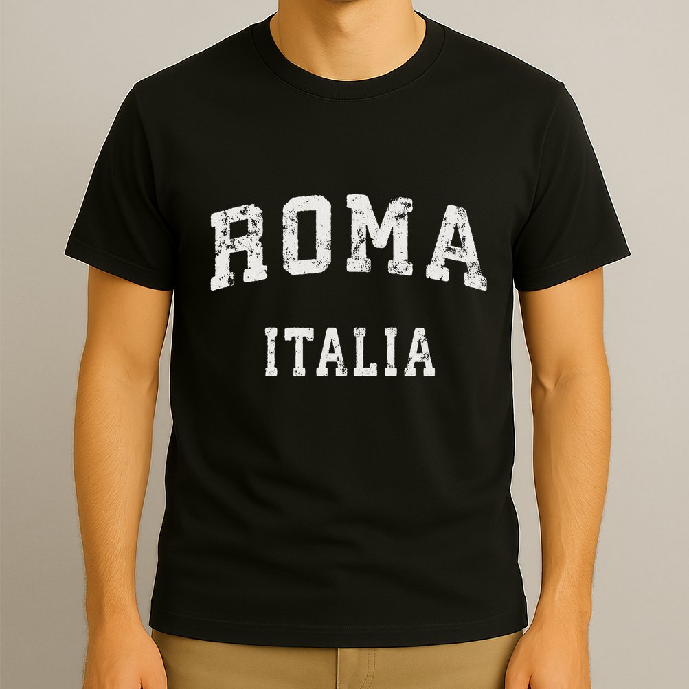 Rome Italy Vintage Roma Italia Sports Design T-Shirt