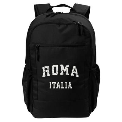 Rome Italy Vintage Roma Italia Sports Design Backpack