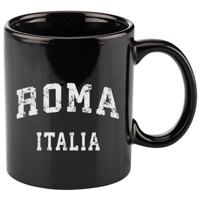 Rome Italy Vintage Roma Italia Sports Design 11oz C Handle Ceramic Mug