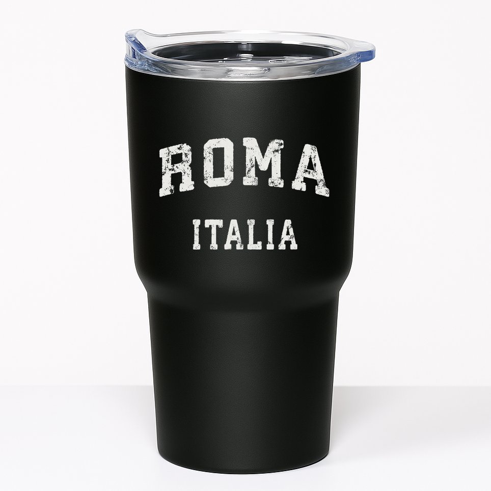 Rome Italy Vintage Roma Italia Sports Design Tumbler