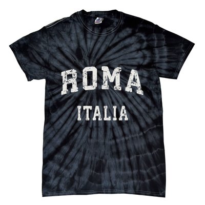 Rome Italy Vintage Roma Italia Sports Design Tie-Dye T-Shirt