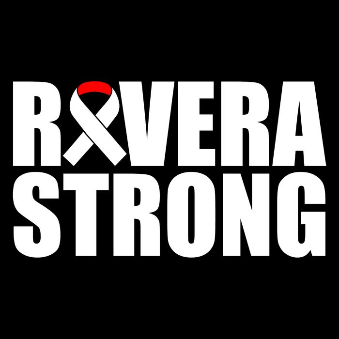 Rivera Strong Squamous Cell Carcinoma Awareness Stripe Pom Pom Beanie