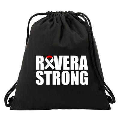 Rivera Strong Squamous Cell Carcinoma Awareness Drawstring Bag