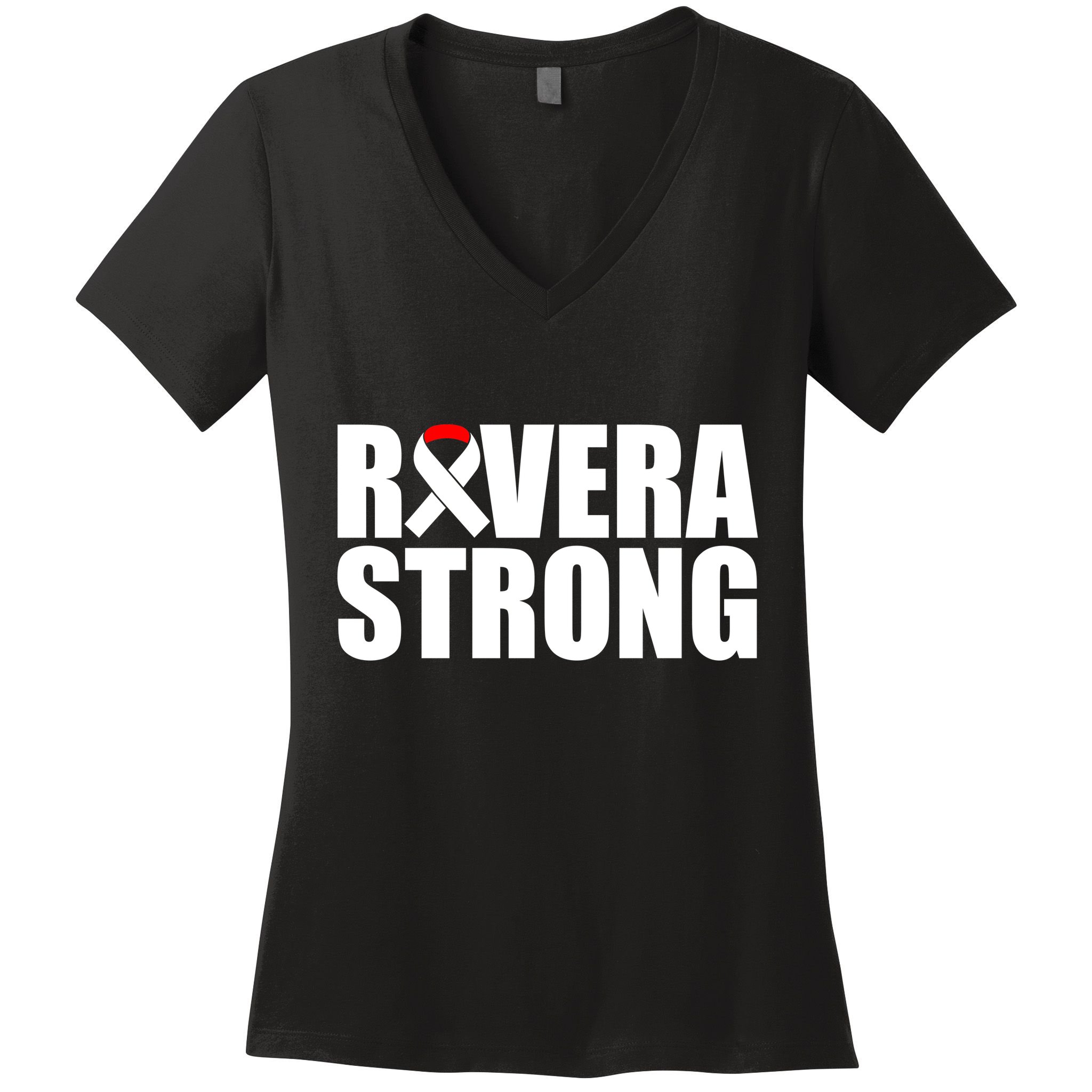 Rivera Strong Squamous Cell Carcinoma Awareness Women's V-Neck T-Shirt