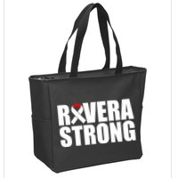 Rivera Strong Squamous Cell Carcinoma Awareness Zip Tote Bag