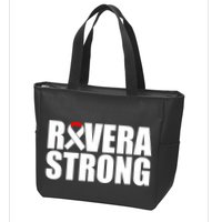 Rivera Strong Squamous Cell Carcinoma Awareness Zip Tote Bag