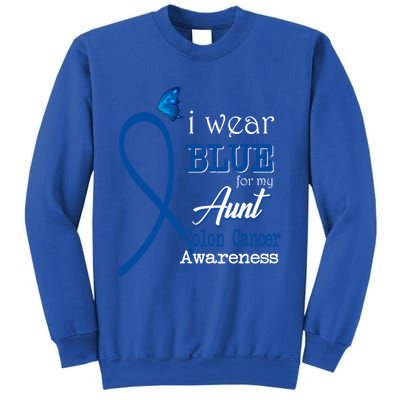 Ribbon I Wear Blue Unt Colon Cancer Awareness Gift Sweatshirt