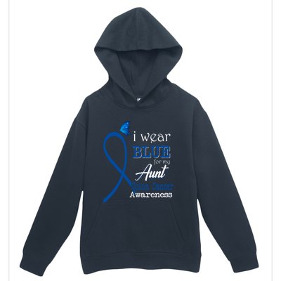 Ribbon I Wear Blue Unt Colon Cancer Awareness Gift Urban Pullover Hoodie