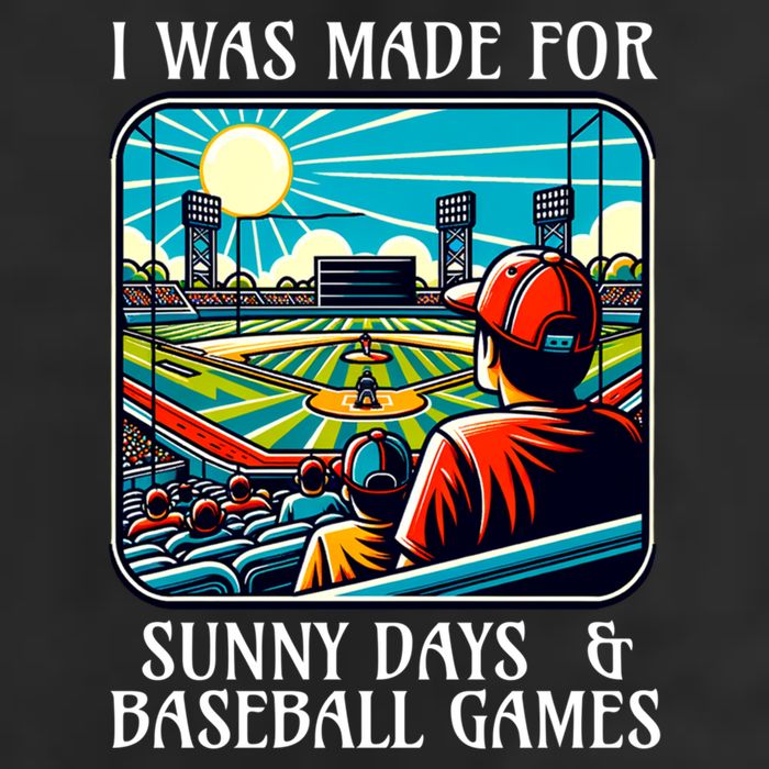Retro I Was Made Sunny Days And Baseball Games Summer Funny Gift 7 Panel Mesh Trucker Snapback Hat